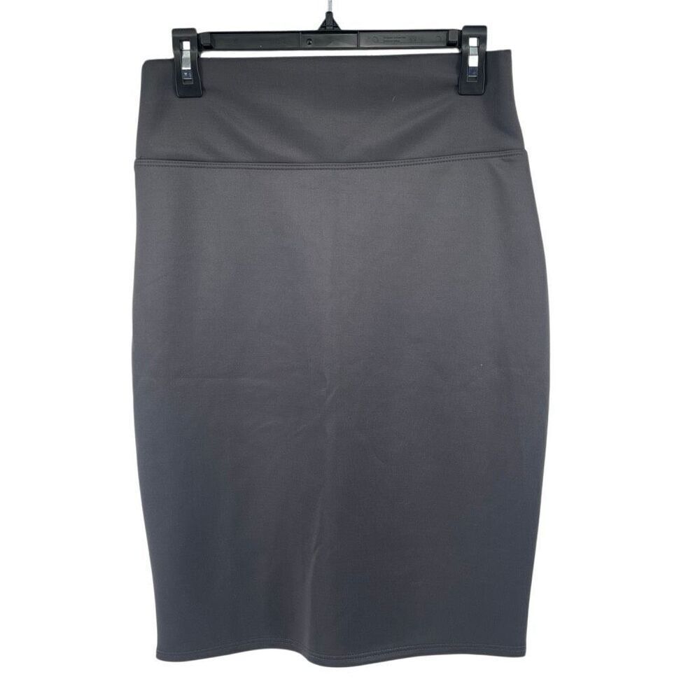 Hybrid & Company Women’s Dark Gray Pull-On Stretch Pencil Skirt Large NWT
